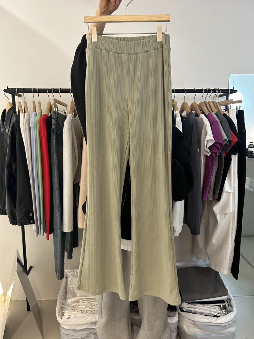 AS THOUGHT韓國代購女裝新品職業推薦真品時尚休閑褲褶裥AS THOUGHT休閑褲圖色2