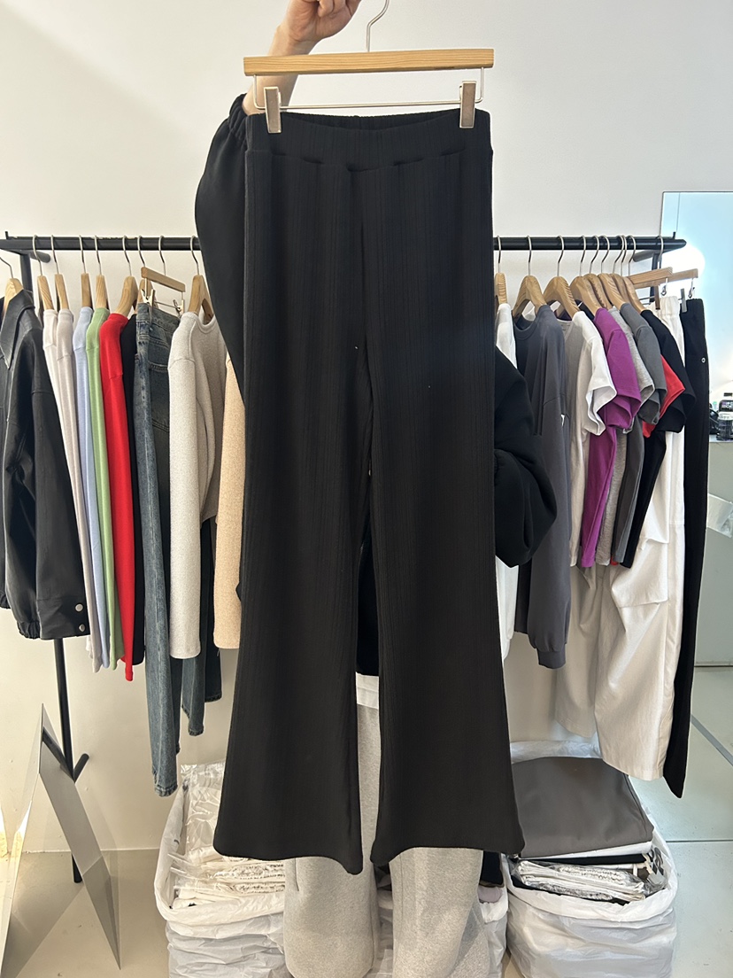 AS THOUGHT韓國代購女裝新品職業推薦真品時尚休閑褲褶裥AS THOUGHT休閑褲圖色3