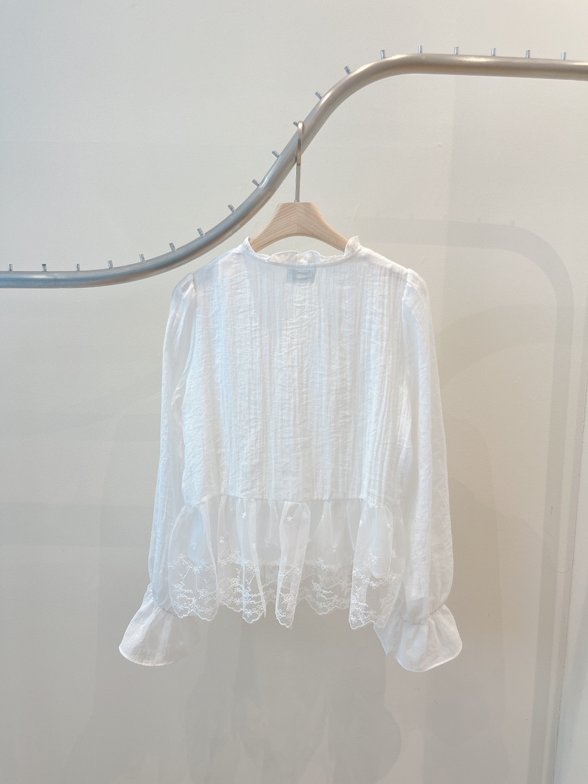 OVE東大門實拍女裝新品推薦人氣職業26春夏時尚襯衫蕾絲衫OVE襯衫/蕾絲衫