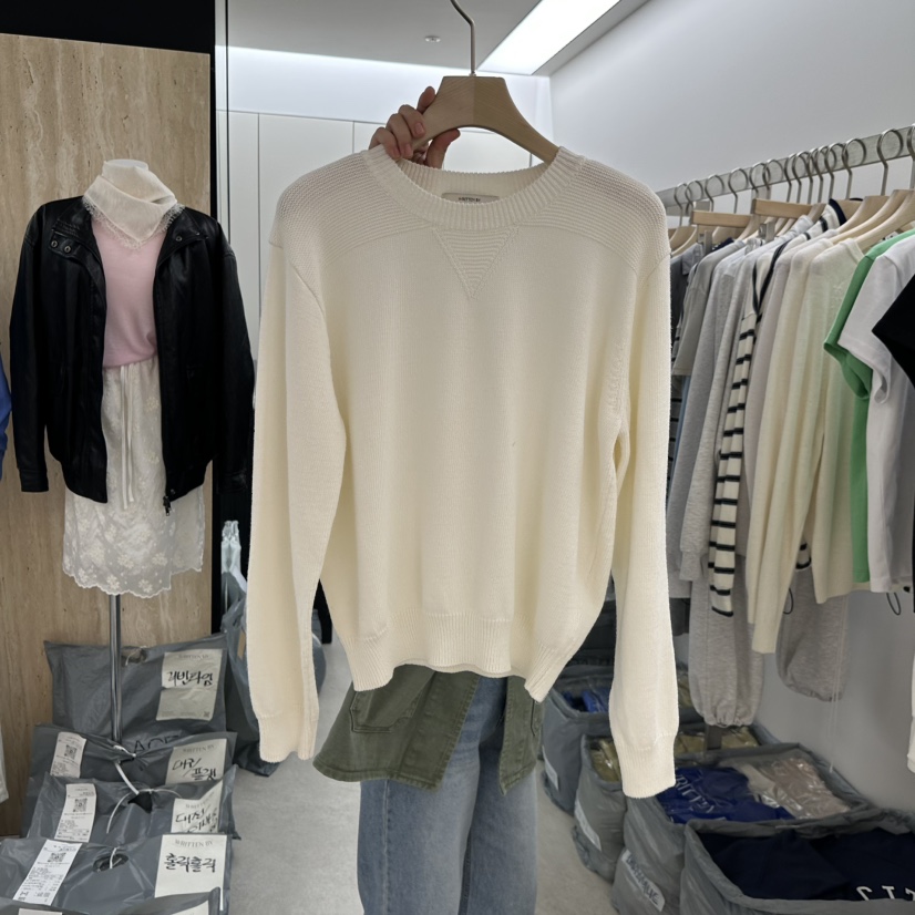 WRITTEN BY東大門直郵女裝新款人氣職業推薦26春夏休閑毛衣WRITTEN BY毛衣圖色3