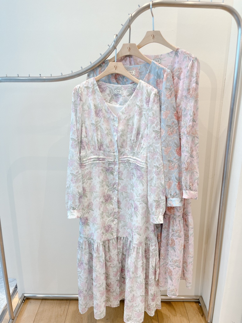 OVE東大門實拍女士新款熱賣休閑人氣26春夏真品時尚連衣裙OVE連衣裙