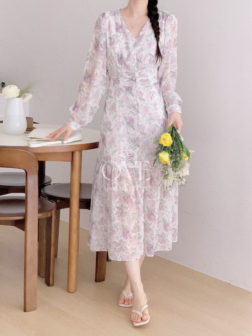 OVE東大門實拍女士新款熱賣休閑人氣26春夏真品時尚連衣裙OVE連衣裙