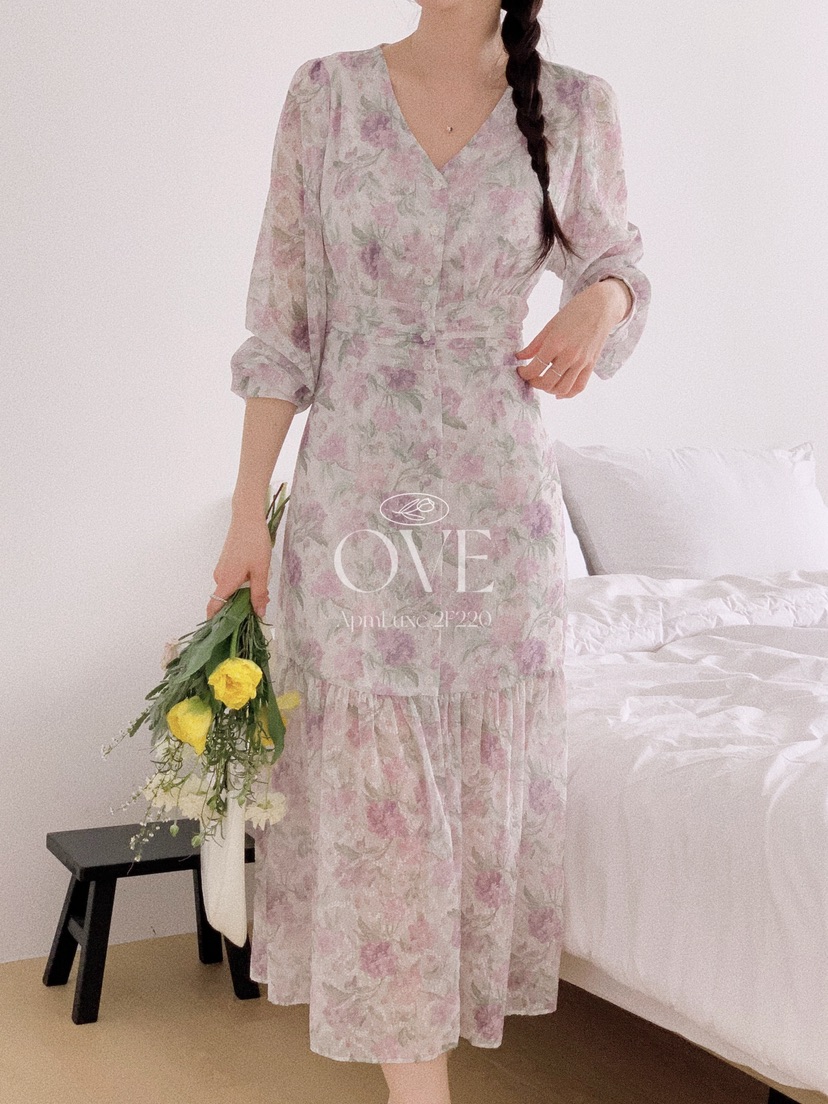 OVE東大門實拍女士新款熱賣休閑人氣26春夏真品時尚連衣裙OVE連衣裙