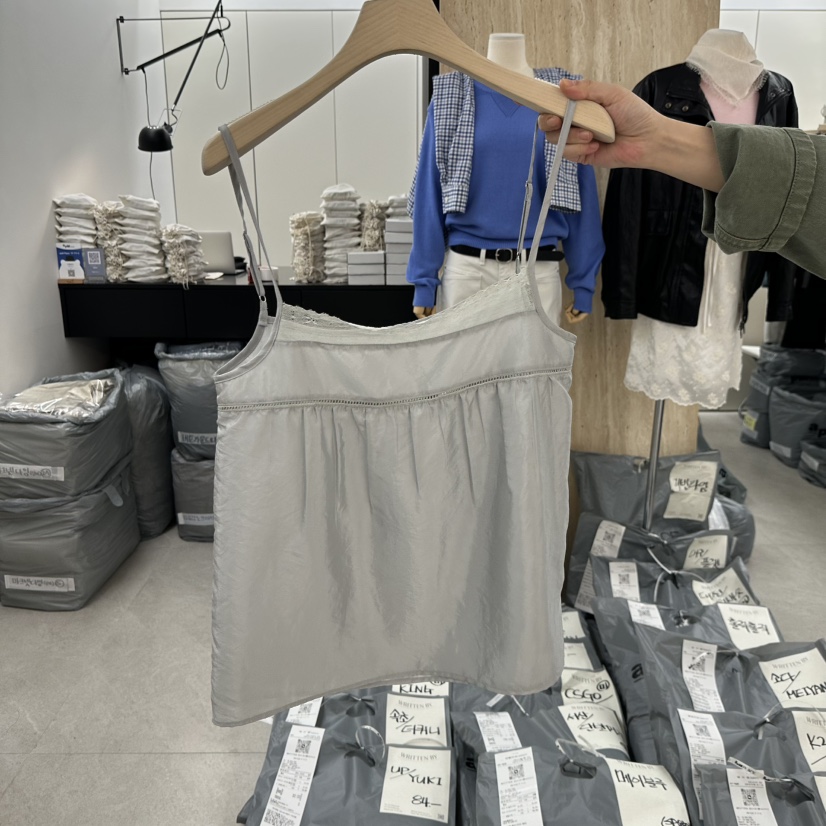 WRITTEN BY東大門代購女裝新款職業真品時尚吊帶背心蕾絲WRITTEN BY吊帶/背心圖色2