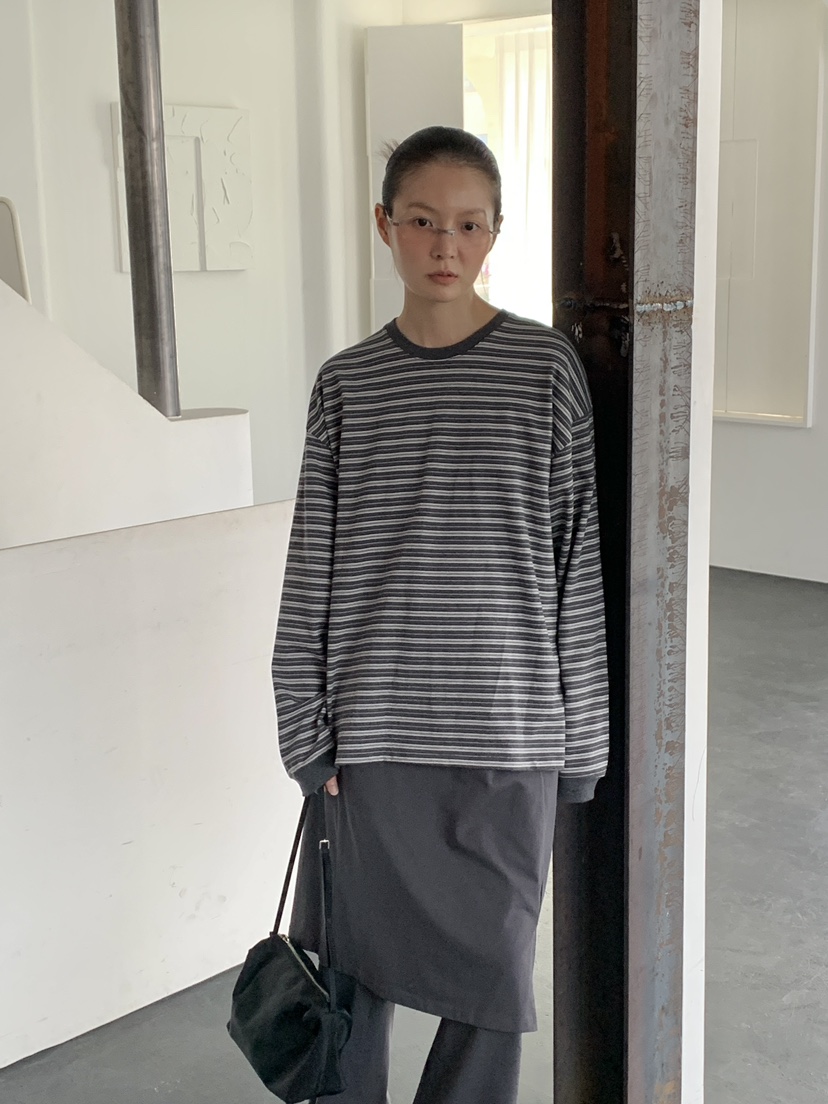 OURS韓國直郵女士新品推薦熱賣職業26春夏人氣休閑長袖T恤OURS長袖T恤