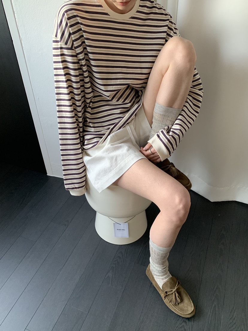 OURS韓國直郵女士新品推薦熱賣職業26春夏人氣休閑長袖T恤OURS長袖T恤