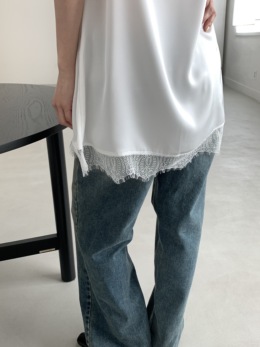 NOTHING韓國東大門代購女士新款推薦26春夏人氣吊帶背心蕾絲NOTHING吊帶/背心