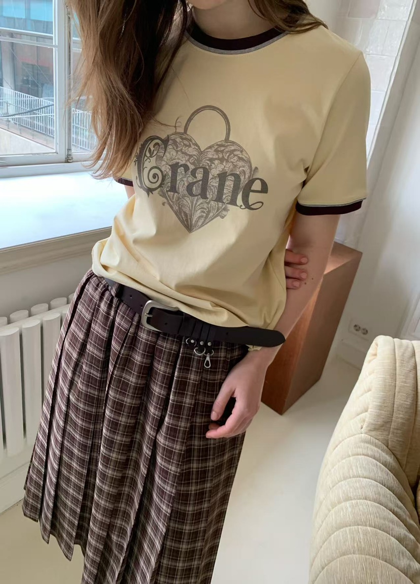 J CRANE-A韓國直郵實拍女士新款時尚休閑職業推薦26春夏T恤J CRANET恤