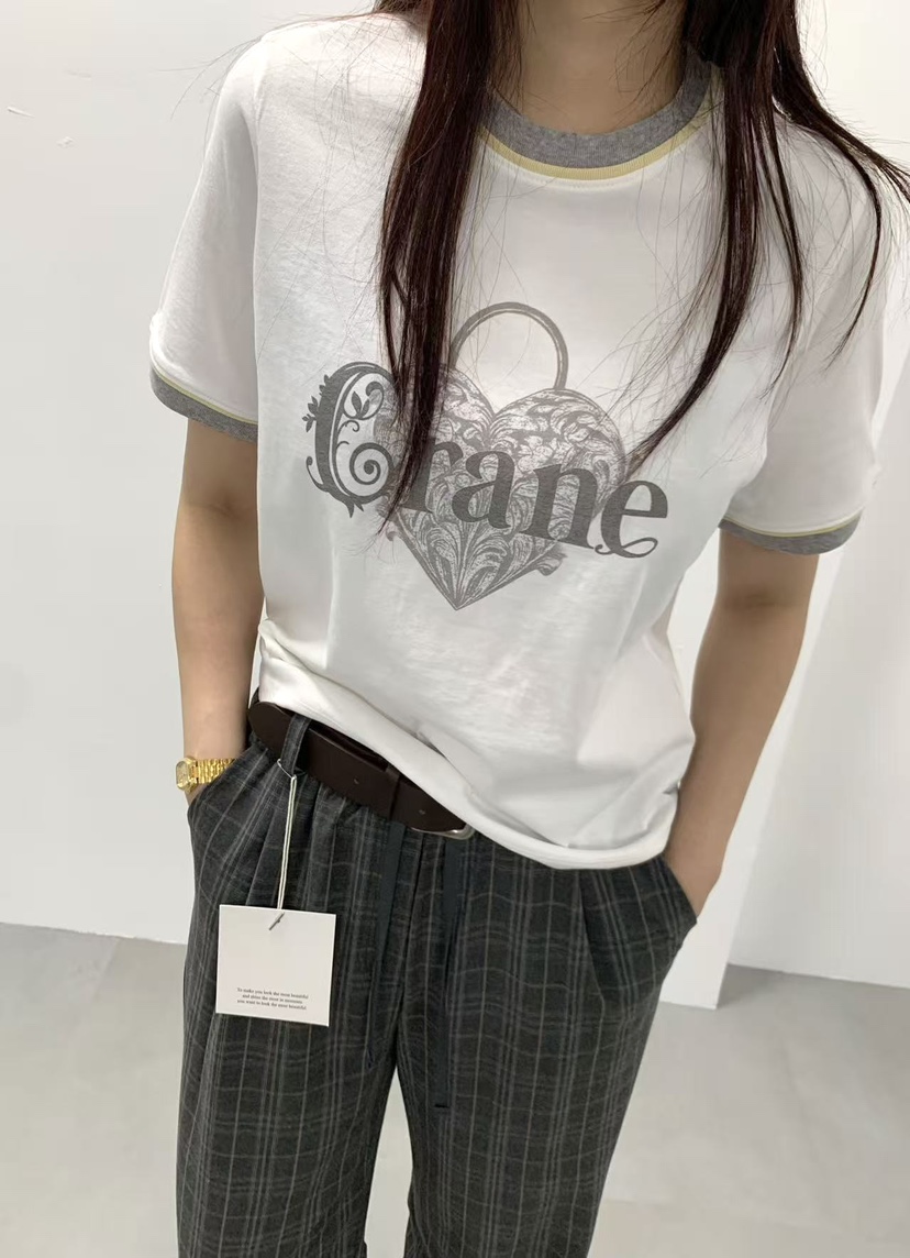 J CRANE-A韓國直郵實拍女士新款時尚休閑職業推薦26春夏T恤J CRANET恤