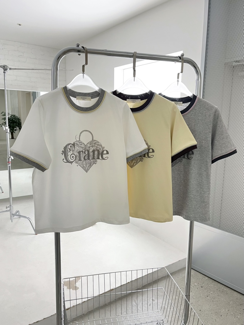 J CRANE-A韓國直郵實拍女士新款時尚休閑職業推薦26春夏T恤J CRANET恤