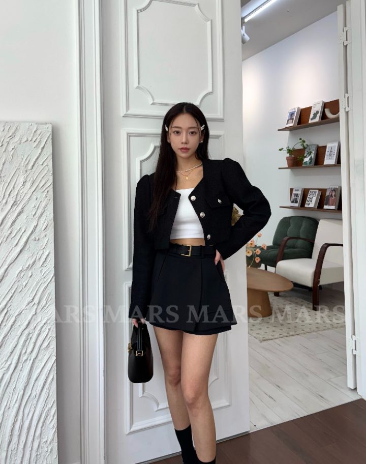 mars韓國東大門代購女士新款人氣職業推薦26春夏夾克粗花呢mars夾克