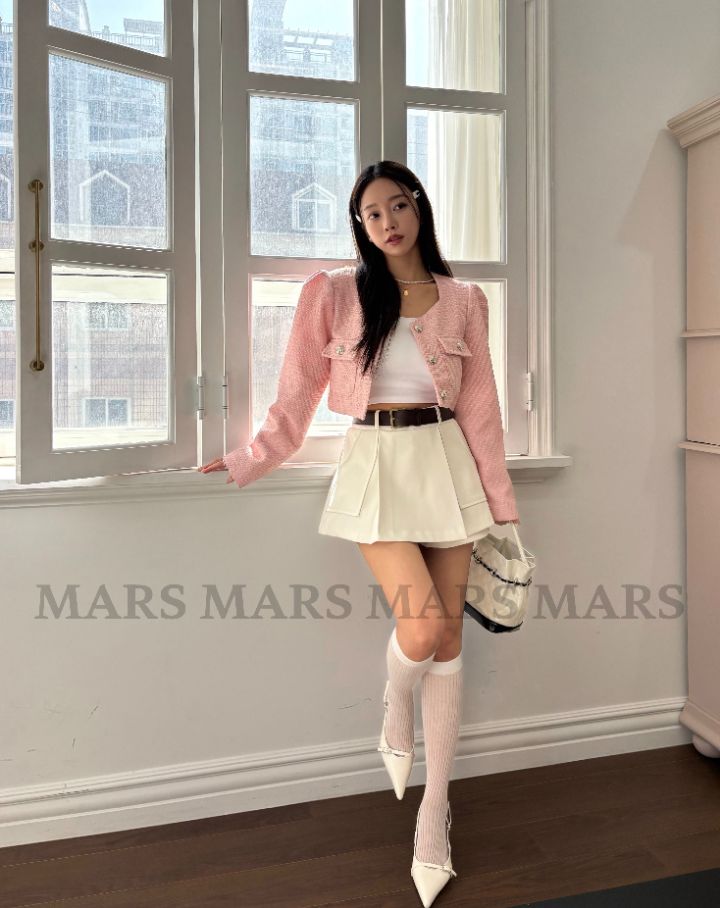 mars韓國東大門代購女士新款人氣職業推薦26春夏夾克粗花呢mars夾克