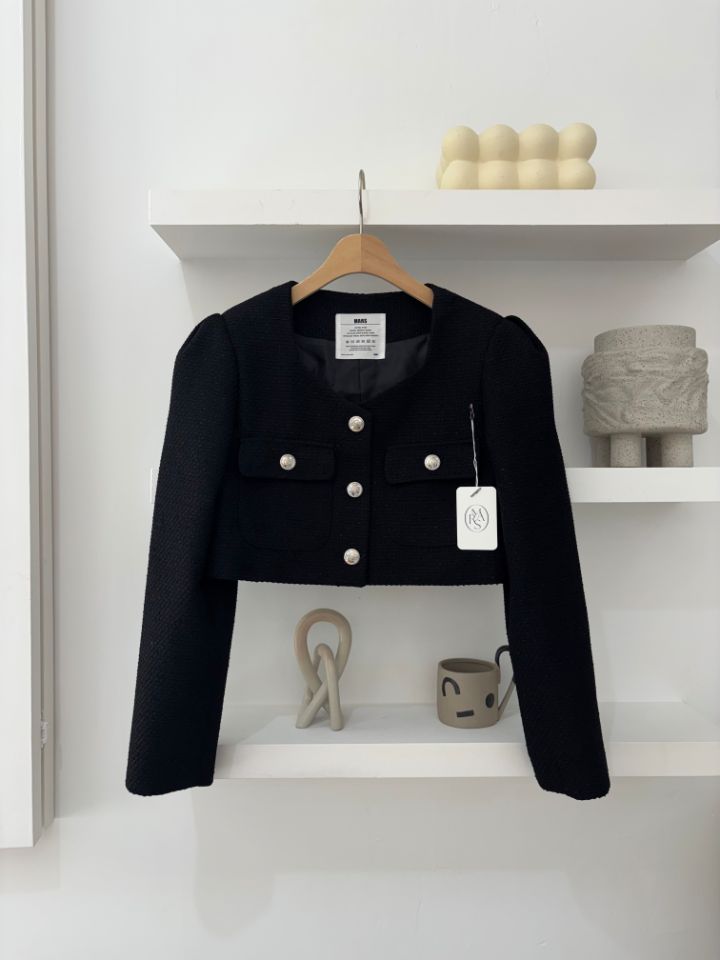 mars韓國東大門代購女士新款人氣職業推薦26春夏夾克粗花呢mars夾克圖色1