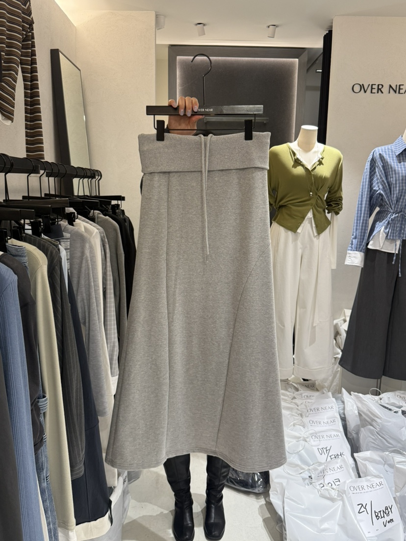 OVER NEAR韓國直郵女士新品熱賣26春夏時尚休閑推薦長裙OVER NEAR長裙圖色2