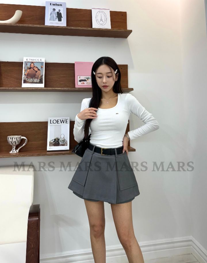 mars韓國代購女士新款時尚熱賣人氣職業推薦裙褲不含腰帶mars裙褲