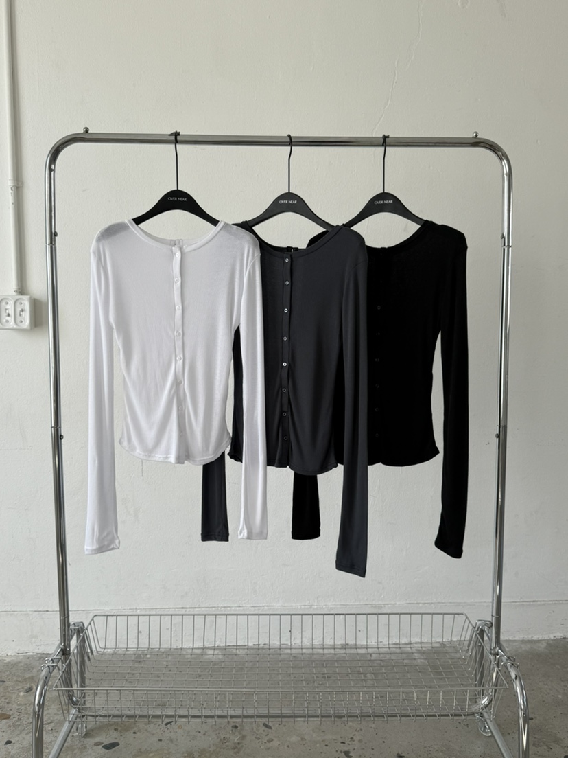 OVER NEAR韓國直郵女士新款26春夏時尚休閑人氣職業長袖T恤OVER NEAR長袖T恤