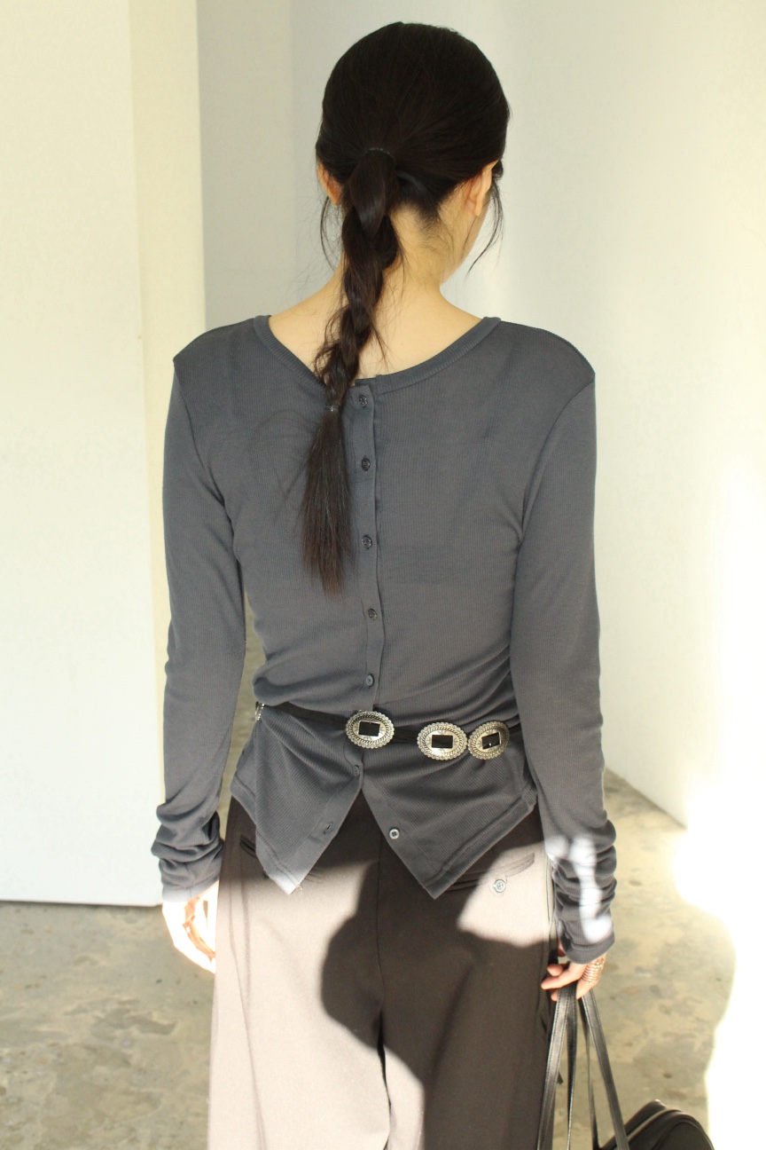 OVER NEAR韓國直郵女士新款26春夏時尚休閑人氣職業長袖T恤OVER NEAR長袖T恤