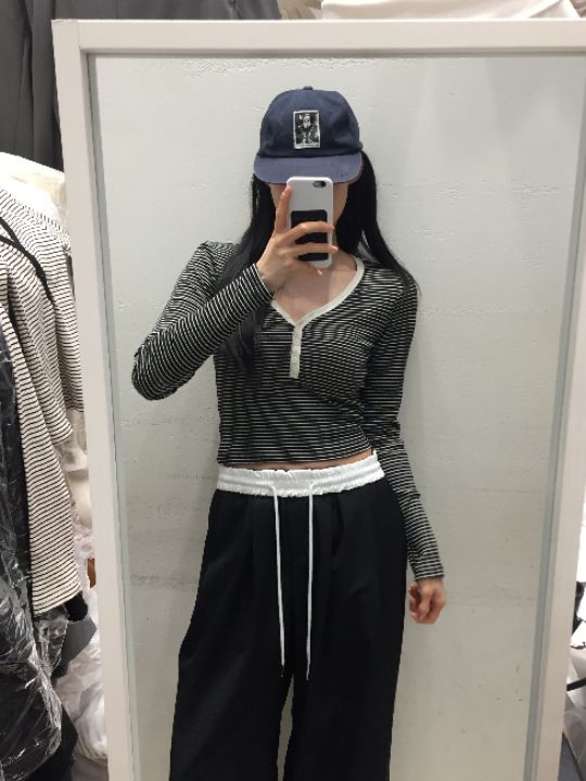 mars韓國直郵實拍女裝新品休閑熱賣推薦時尚職業人氣長袖T恤mars長袖T恤