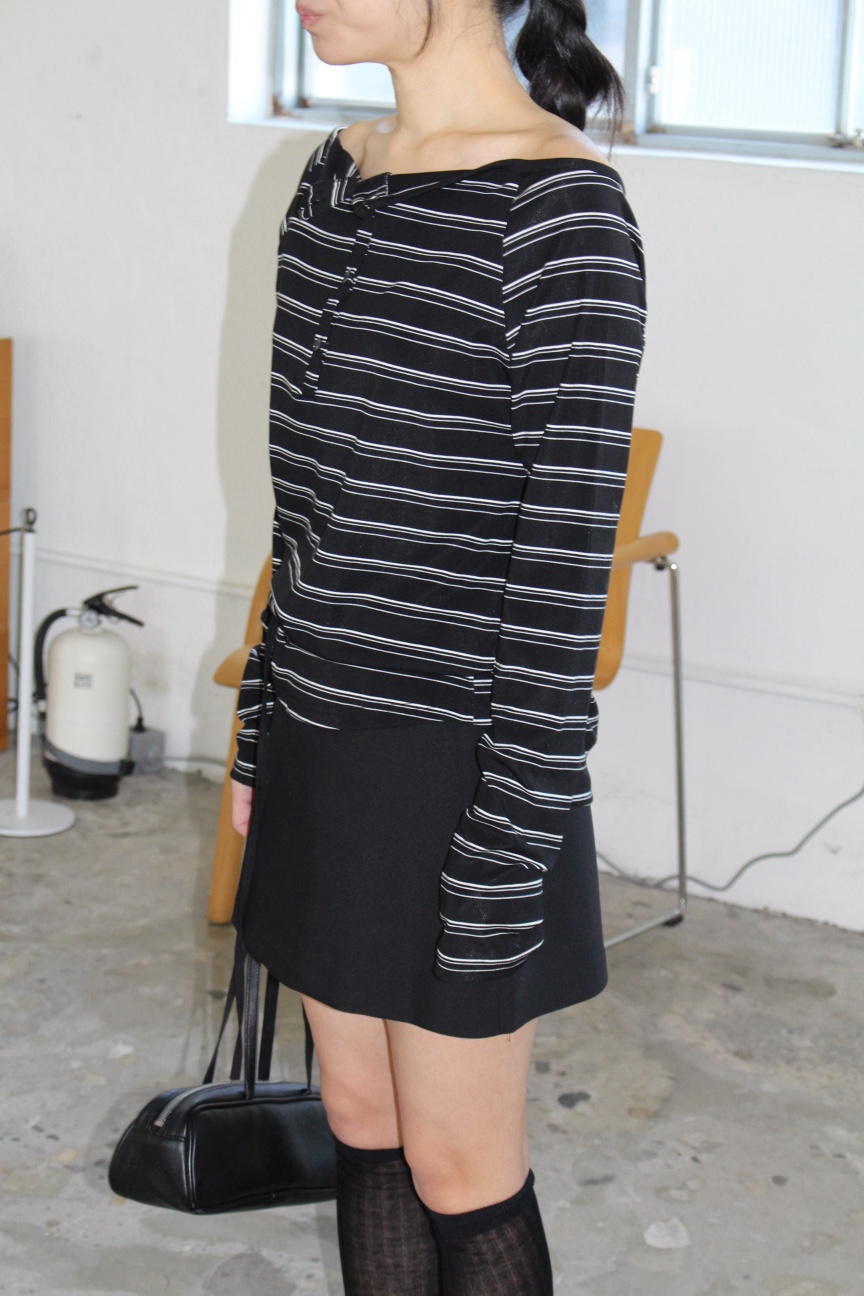 OVER NEAR韓國東大門直郵女士新品26春夏熱賣職業長袖T恤OVER NEAR長袖T恤