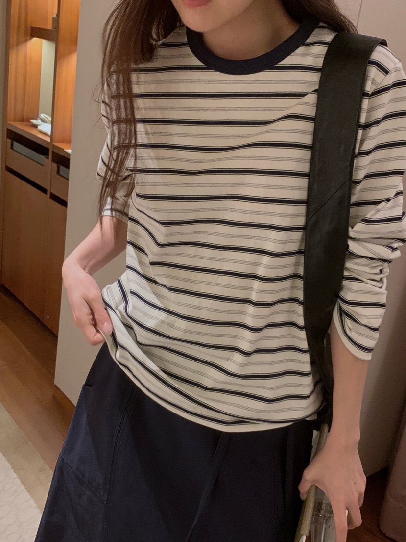 NOTHING韓國直郵女裝新品休閑推薦熱賣26春夏職業長袖T恤NOTHING長袖T恤