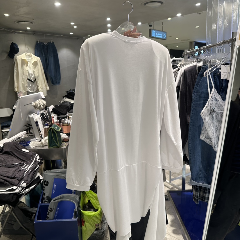 HERTZ-P韓國直郵實拍女士新品推薦休閑熱賣26春夏長袖T恤褶皺HERTZ-P長袖T恤