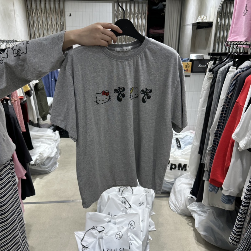 VANTA韓國代購女士新款推薦26春夏時尚職業熱賣休閑人氣T恤VANTAT恤圖色3