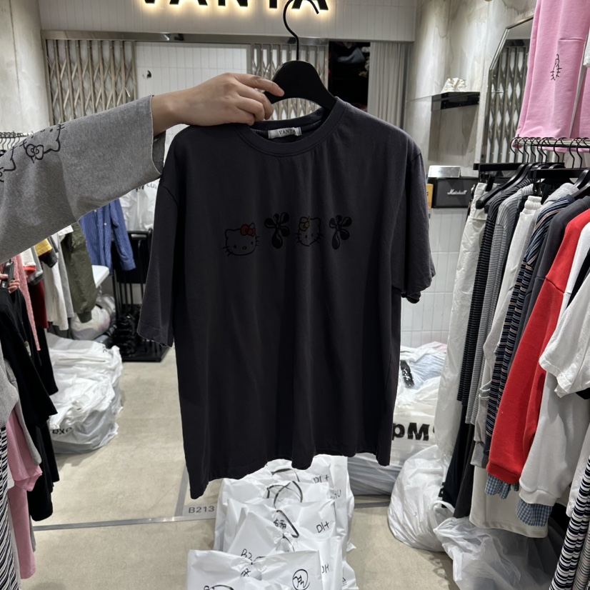 VANTA韓國代購女士新款推薦26春夏時尚職業熱賣休閑人氣T恤VANTAT恤圖色4