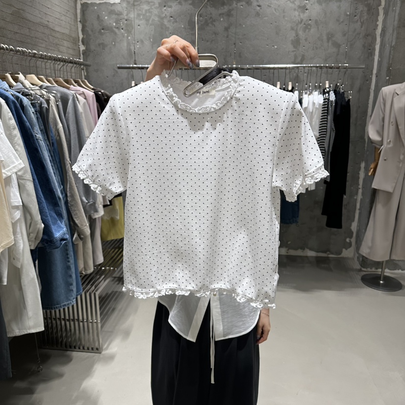 JUNI韓國直郵女士新款熱賣推薦時尚人氣職業26春夏休閑T恤my juniT恤圖色1