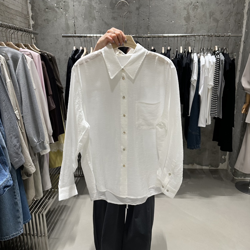 JUNI韓國東大門代購女裝新品推薦時尚熱賣休閑襯衫蕾絲衫my juni襯衫/蕾絲衫圖色1