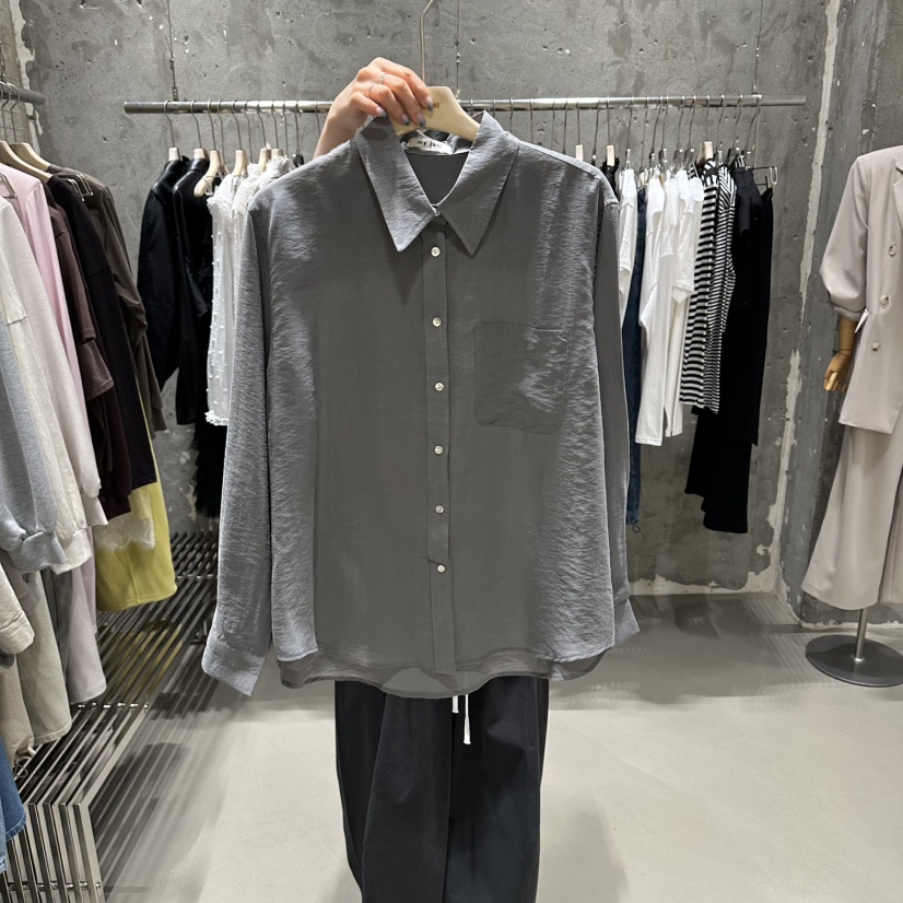 JUNI韓國東大門代購女裝新品推薦時尚熱賣休閑襯衫蕾絲衫my juni襯衫/蕾絲衫圖色2