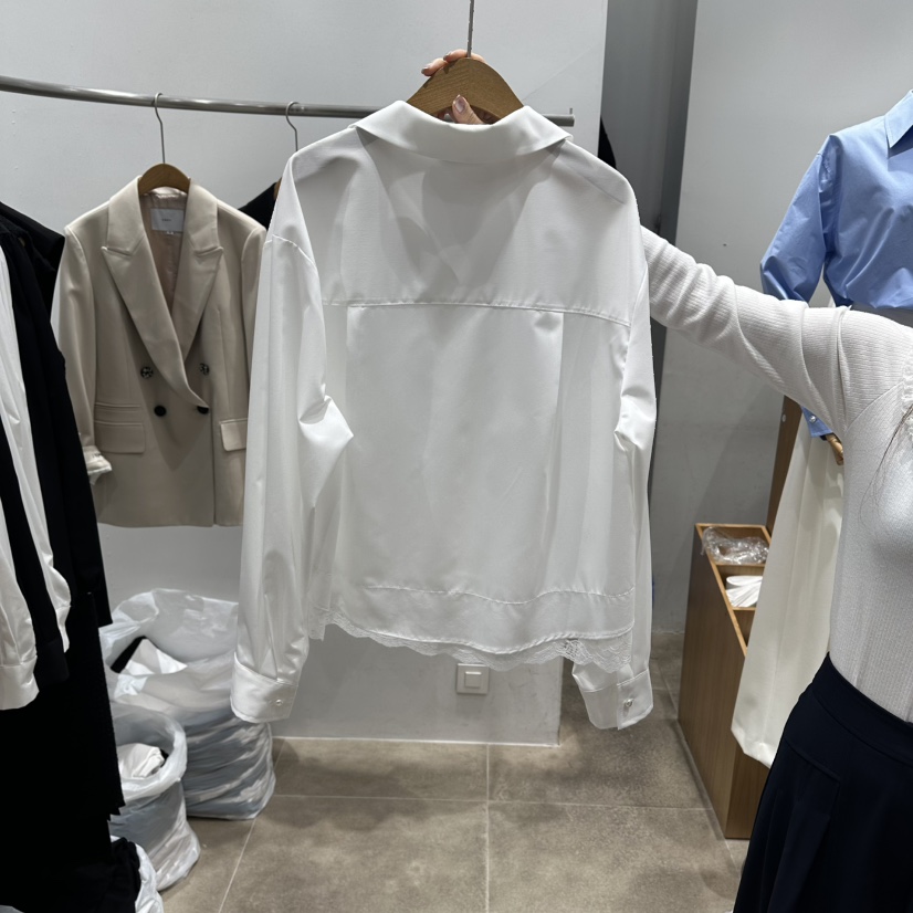 ENVY韓國東大門直郵女士新品26春夏熱賣推薦職業襯衫蕾絲衫ENVY襯衫/蕾絲衫