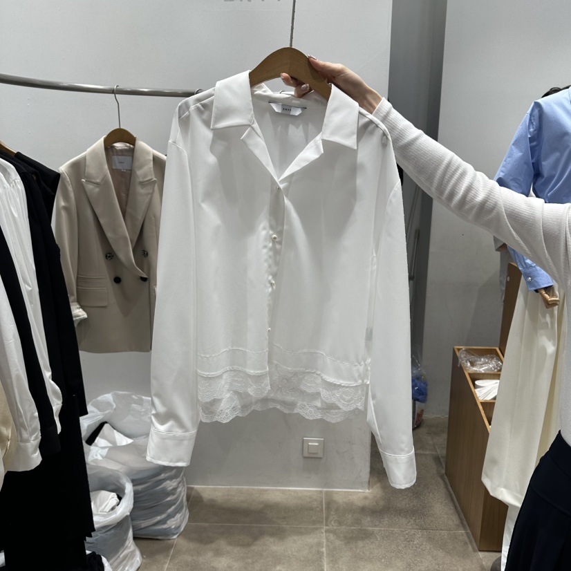 ENVY韓國東大門直郵女士新品26春夏熱賣推薦職業襯衫蕾絲衫ENVY襯衫/蕾絲衫圖色2