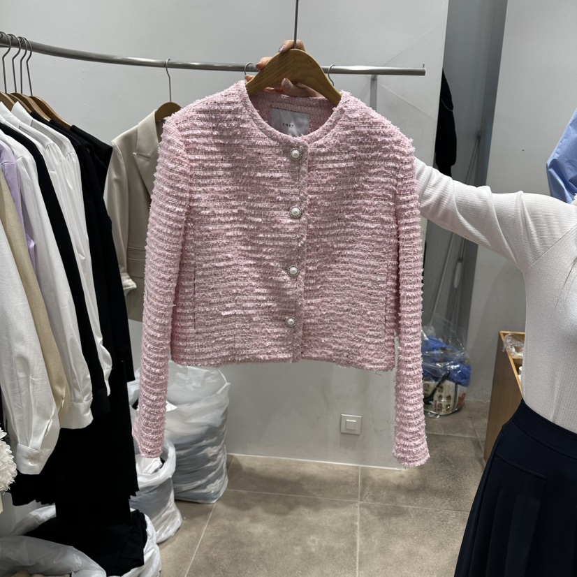 ENVY韓國直郵實拍女裝新款時尚26春夏熱賣職業休閑夾克花呢ENVY夾克圖色1