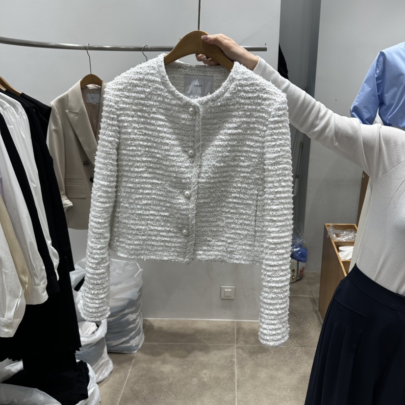 ENVY韓國直郵實拍女裝新款時尚26春夏熱賣職業休閑夾克花呢ENVY夾克圖色2