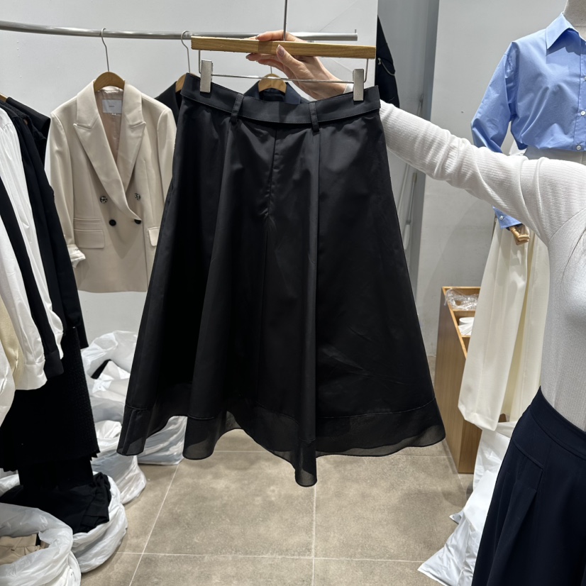 ENVY韓國東大門直郵女士新品人氣職業26春夏推薦長裙含腰帶ENVY長裙