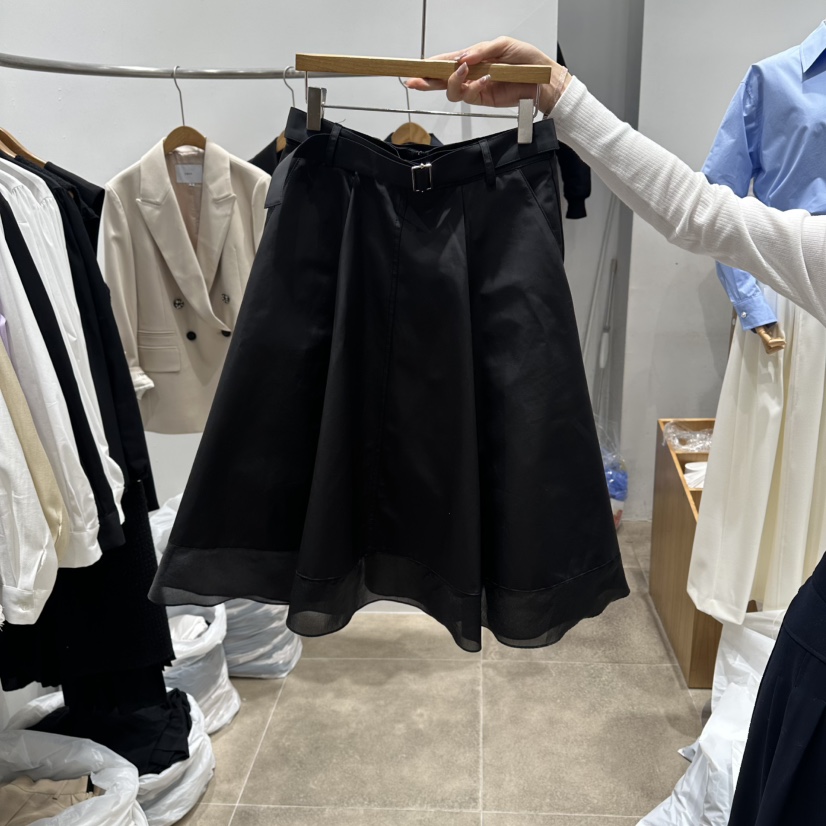 ENVY韓國東大門直郵女士新品人氣職業26春夏推薦長裙含腰帶ENVY長裙圖色2