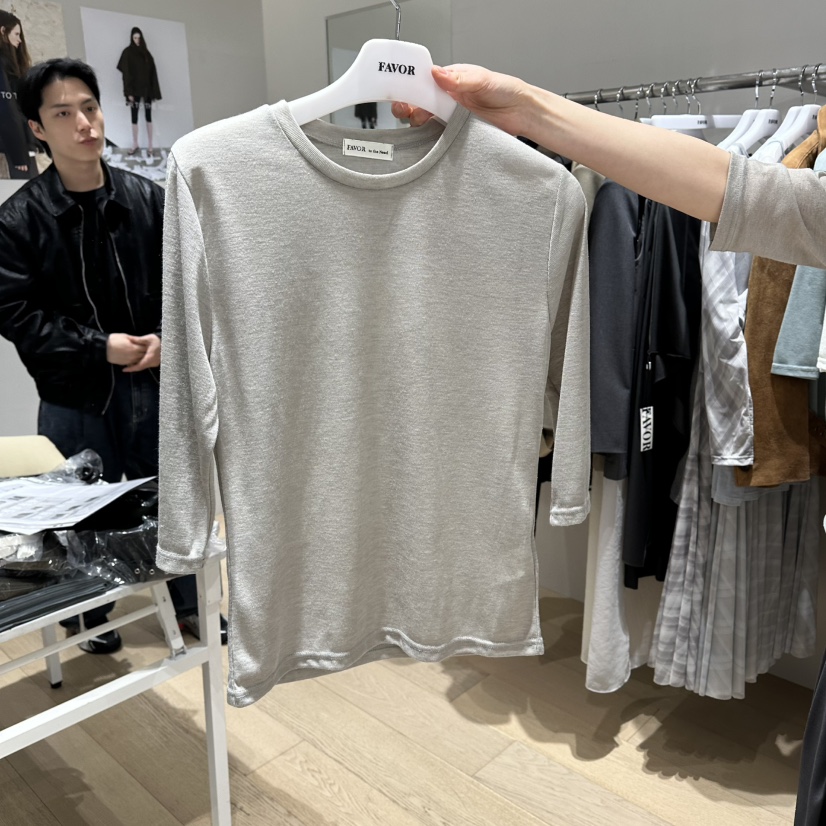 FAVOR-P韓國東大門直郵女士新款時尚休閑26春夏推薦熱賣T恤FAVOR-PT恤圖色1