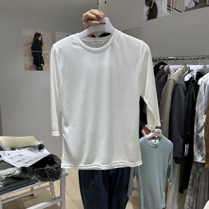 FAVOR-P韓國東大門直郵女士新款時尚休閑26春夏推薦熱賣T恤FAVOR-PT恤圖色2