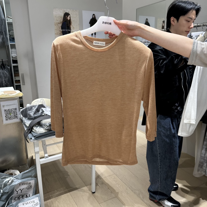 FAVOR-P韓國東大門直郵女士新款時尚休閑26春夏推薦熱賣T恤FAVOR-PT恤圖色4