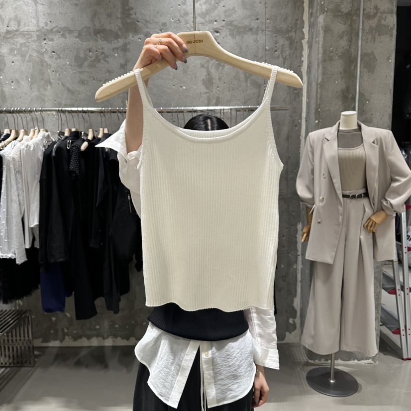 JUNI韓國直郵實拍女裝新款推薦人氣時尚熱賣休閑吊帶背心my juni吊帶/背心圖色1