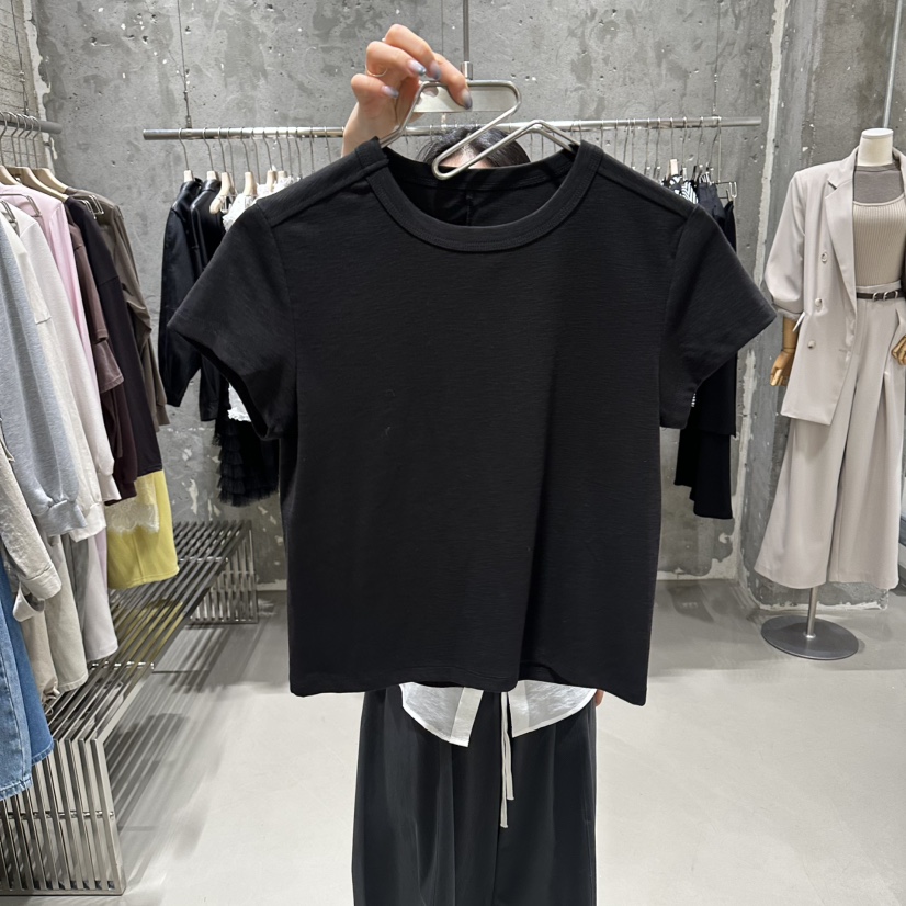 JUNI韓國東大門代購女裝新品休閑熱賣26春夏推薦人氣時尚T恤my juniT恤圖色2