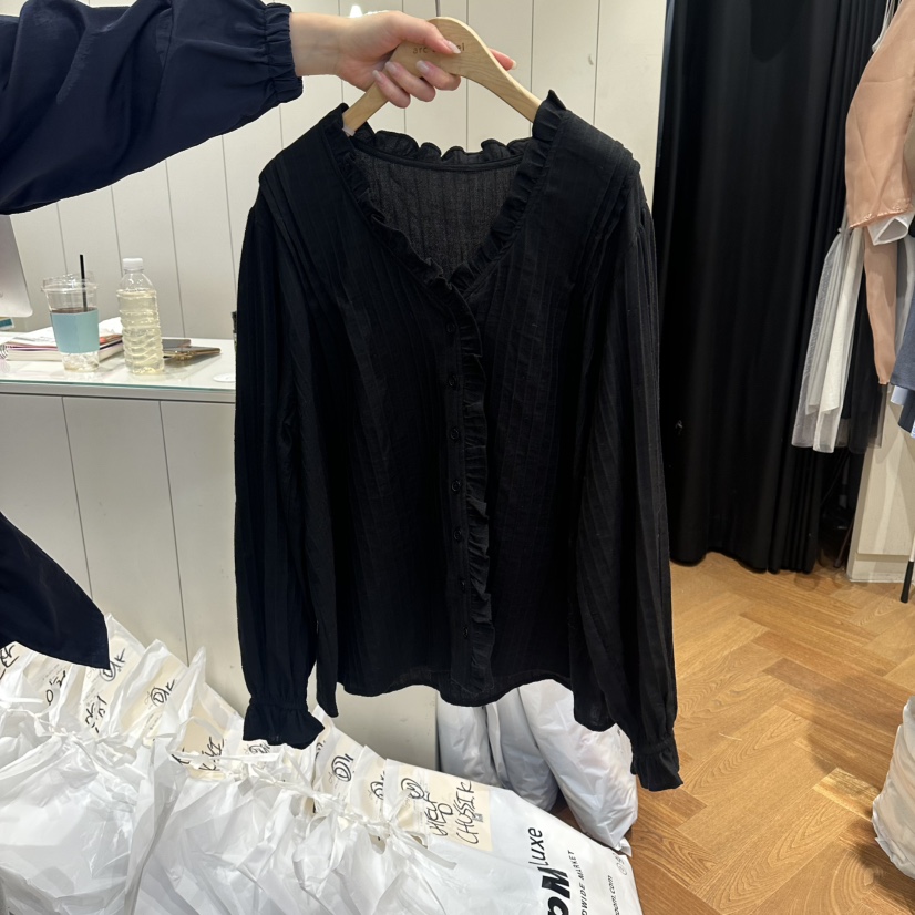 ARC韓國直郵實拍女裝新款推薦熱賣職業人氣時尚襯衫蕾絲衫ARC EN CIEL襯衫/蕾絲衫圖色2