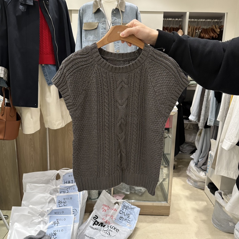 MELO韓國代購女裝新款休閑熱賣推薦時尚人氣職業26春夏針織衫MELO針織衫圖色3