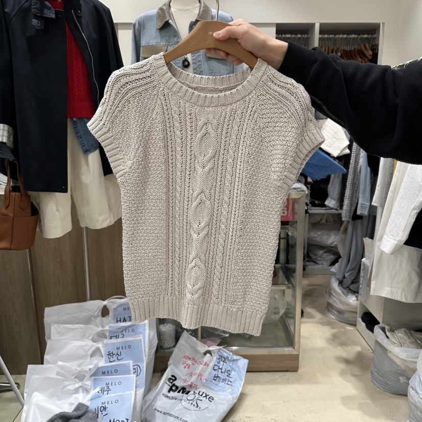 MELO韓國代購女裝新款休閑熱賣推薦時尚人氣職業26春夏針織衫MELO針織衫圖色4
