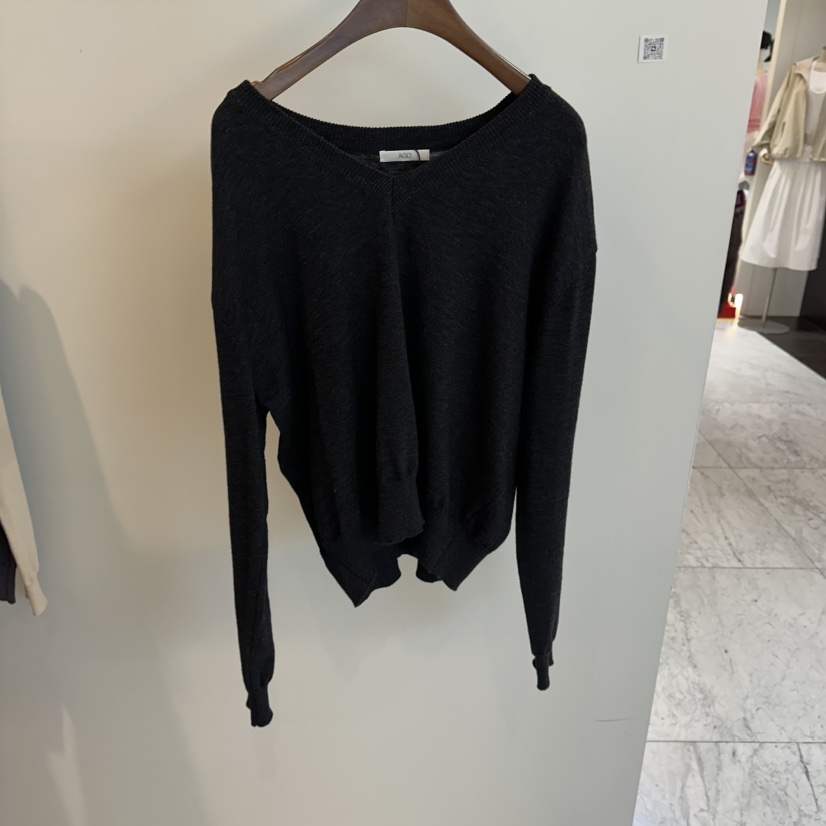 AGO韓國東大門代購女裝新品休閑職業26春夏熱賣針織衫復古AGO針織衫圖色2