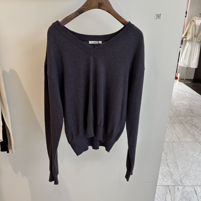 AGO韓國東大門代購女裝新品休閑職業26春夏熱賣針織衫復古AGO針織衫圖色3