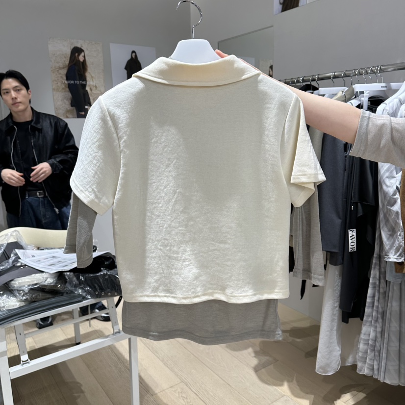 FAVOR-P韓國代購女裝新品時尚推薦休閑針織衫不含內搭紐扣FAVOR-P針織衫