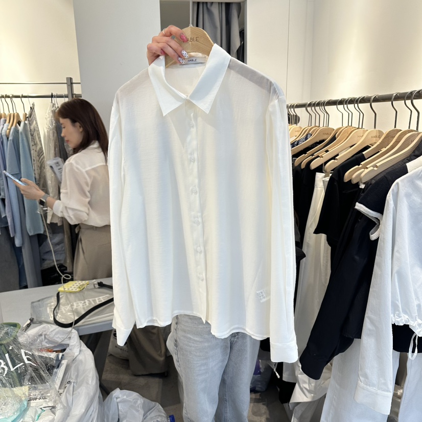 HABLE韓國東大門直郵女裝新款26春夏熱賣推薦職業襯衫蕾絲衫HABLE襯衫/蕾絲衫圖色1