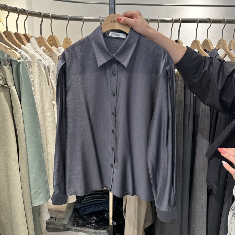 HABLE韓國東大門直郵女裝新款26春夏熱賣推薦職業襯衫蕾絲衫HABLE襯衫/蕾絲衫圖色2