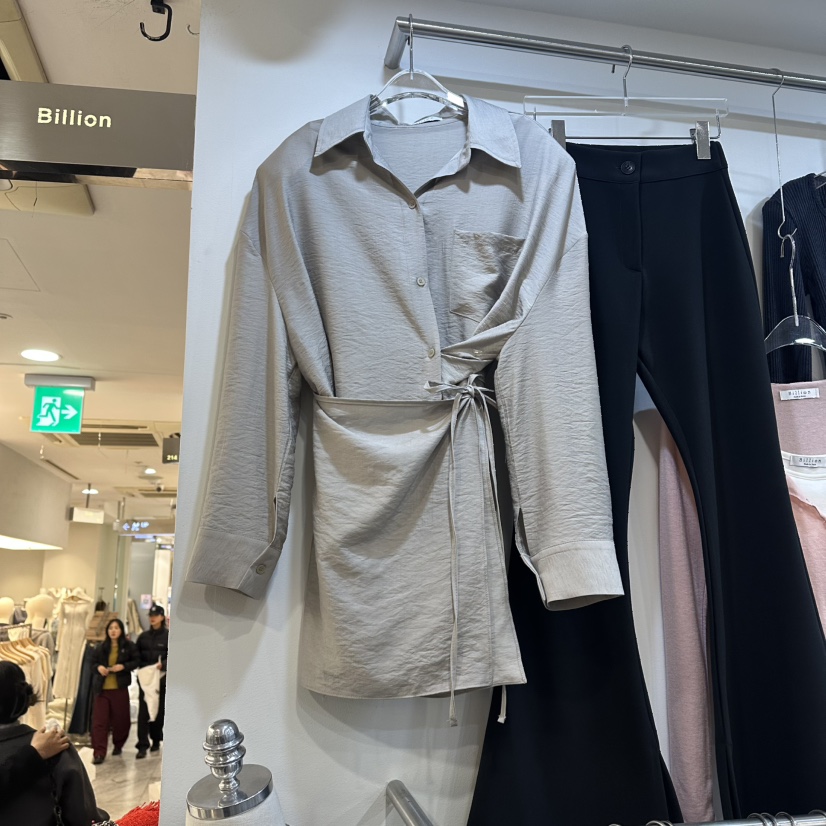 BILLION-L韓國東大門代購女裝新品職業休閑熱賣襯衫蕾絲衫BILLION-L襯衫/蕾絲衫圖色1